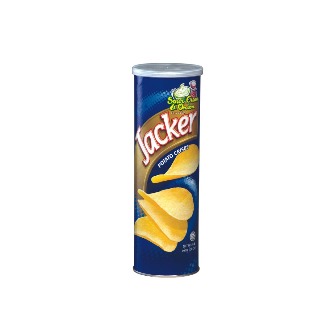 JACKER POTATO CRISPS SOUR CRM &ONION 160G
